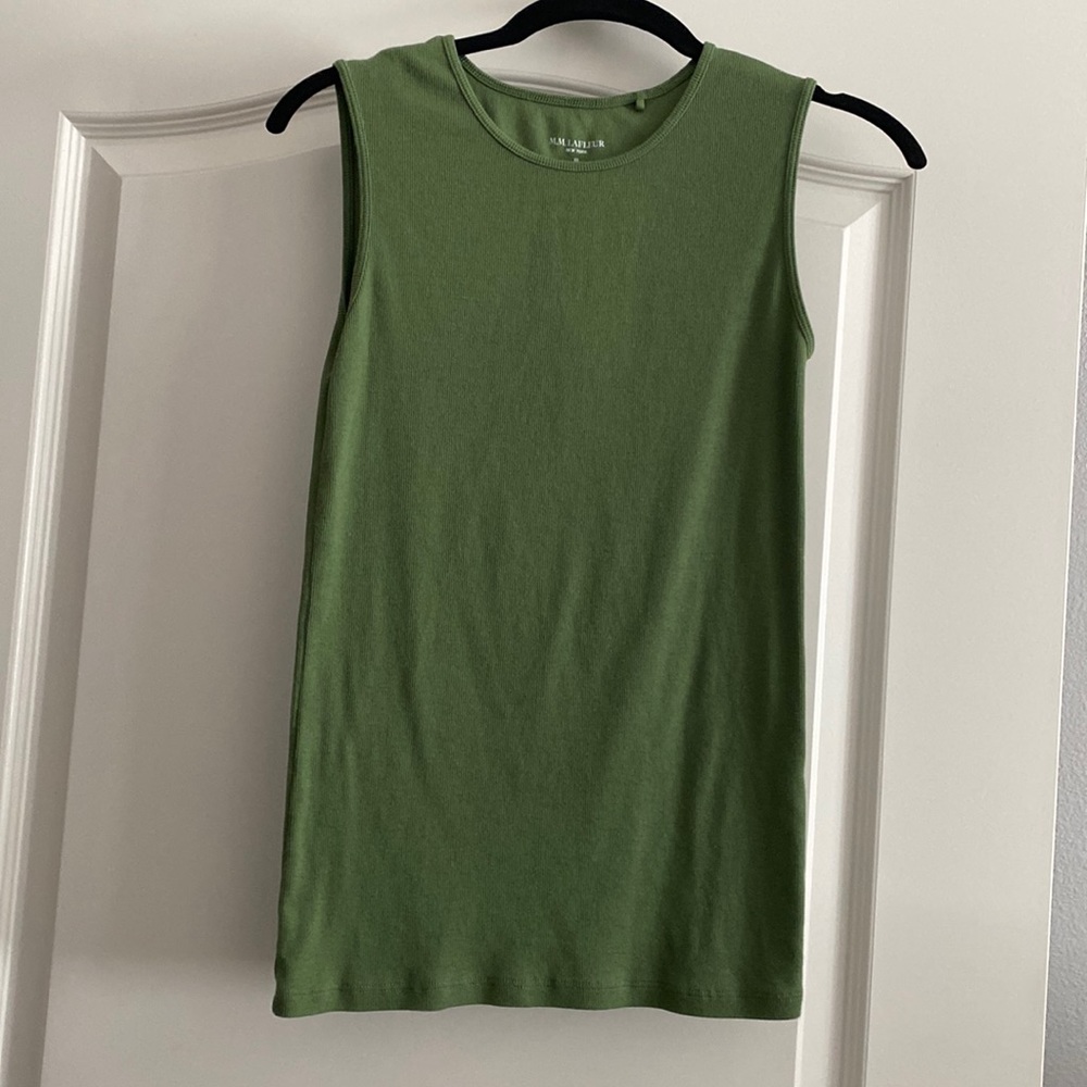 Cotton green tank